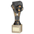 Wembley Series Silver Plastic Football Award on Cream Marble Base