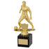 Male Football Plastic Statue Award on Marble Base - Gold/Black