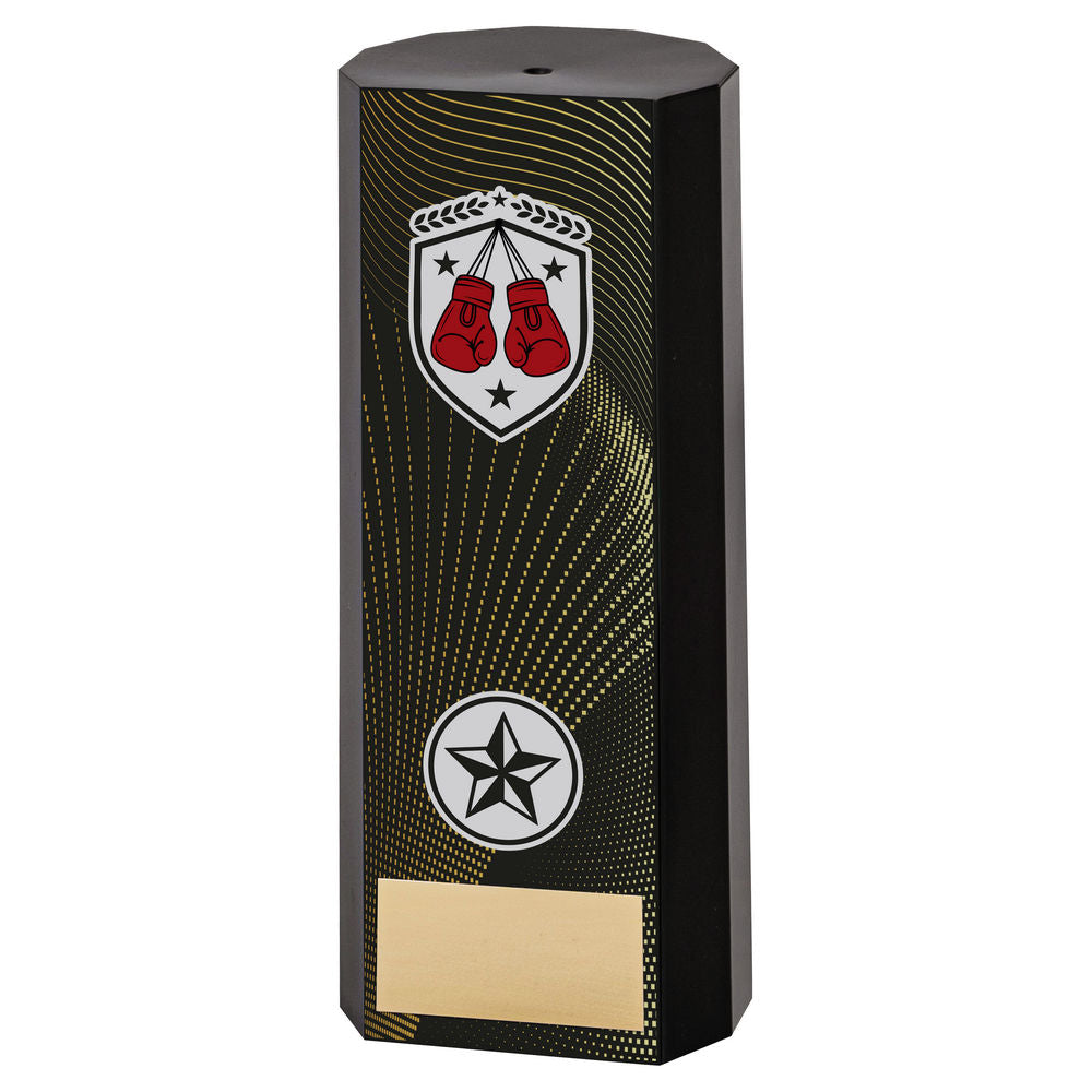 Premier Boxing Plastic Column Trophy - Black
