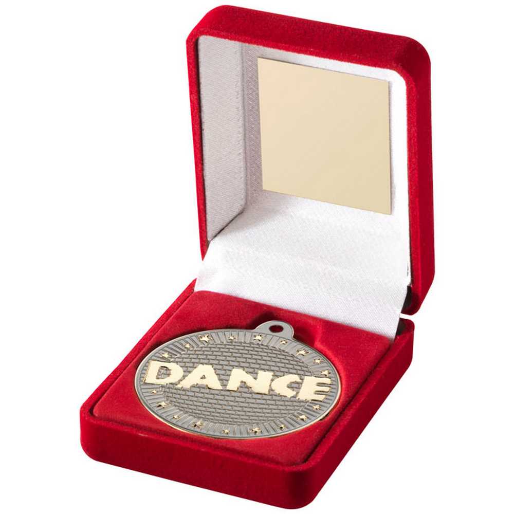 Gold Dance Medal in Red Presentation Box