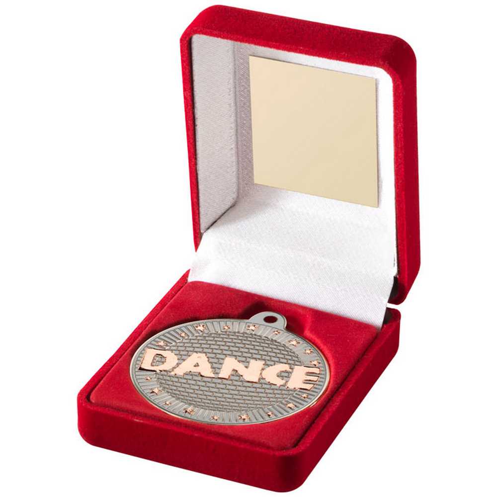 Bronze Dance Medal in Red Presentation Box