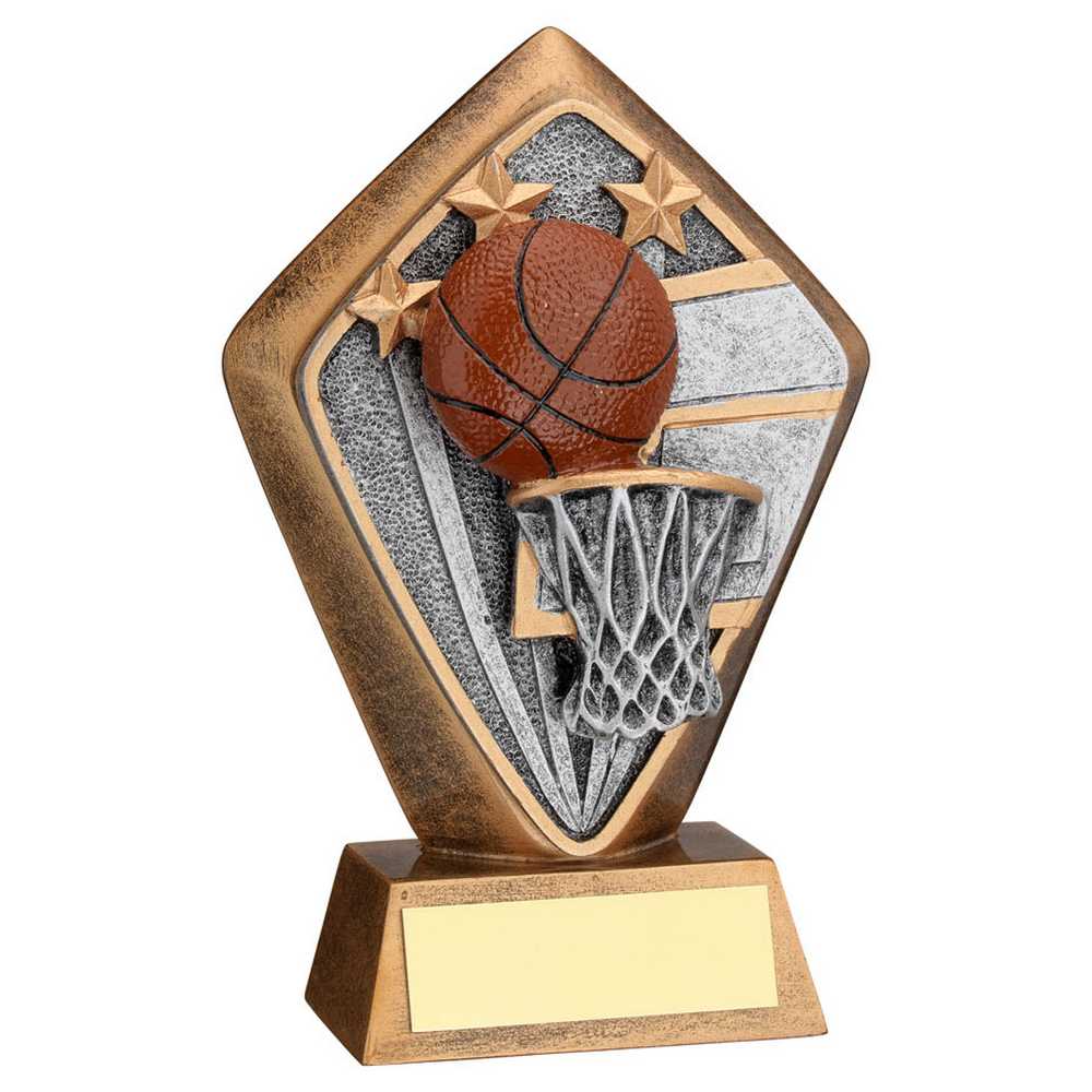 Basketball Diamond Trophy Plaque