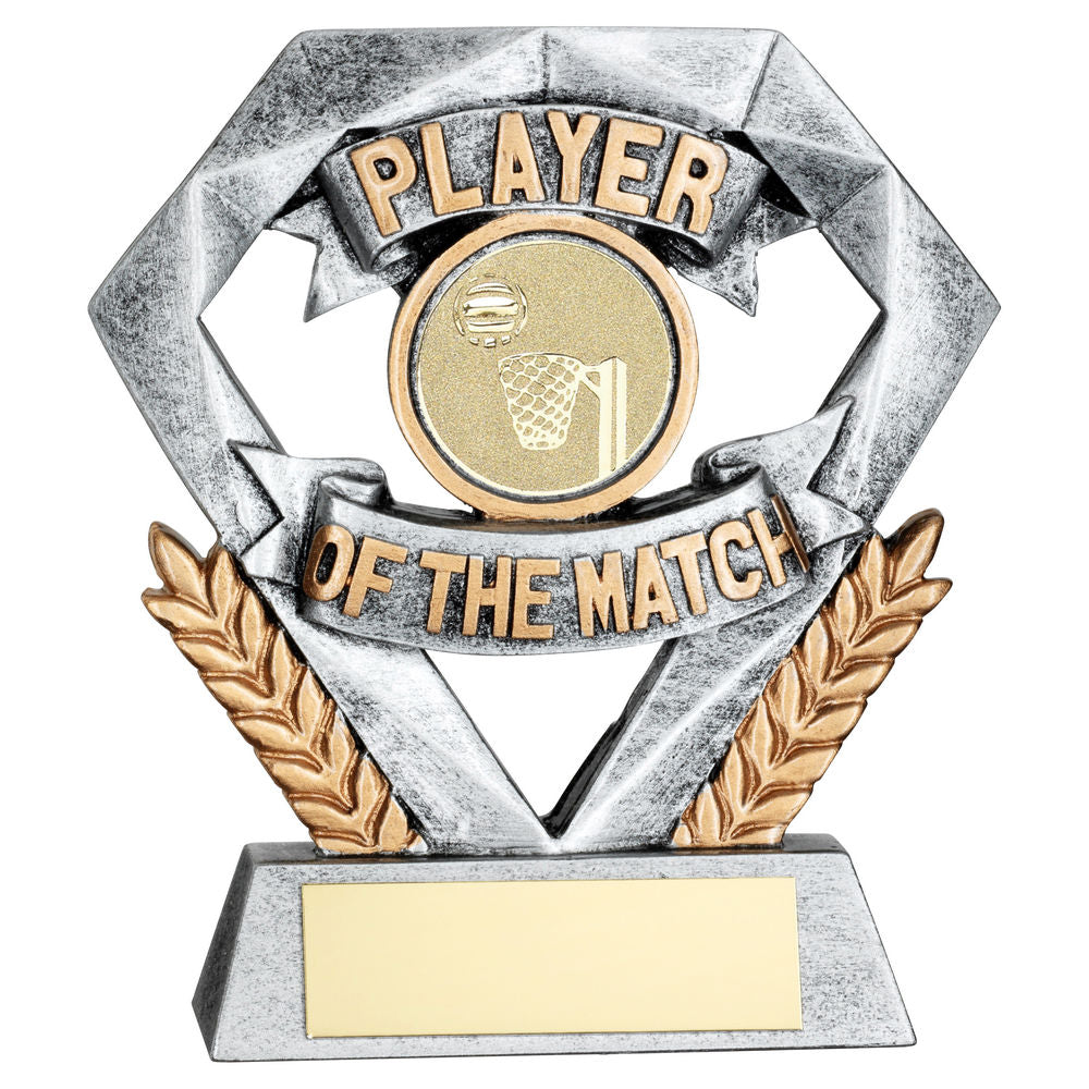 Netball Player of the Match Mini Diamond Tower Trophy