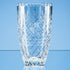 25cm Lead Crystal Panelled Barrel Vase