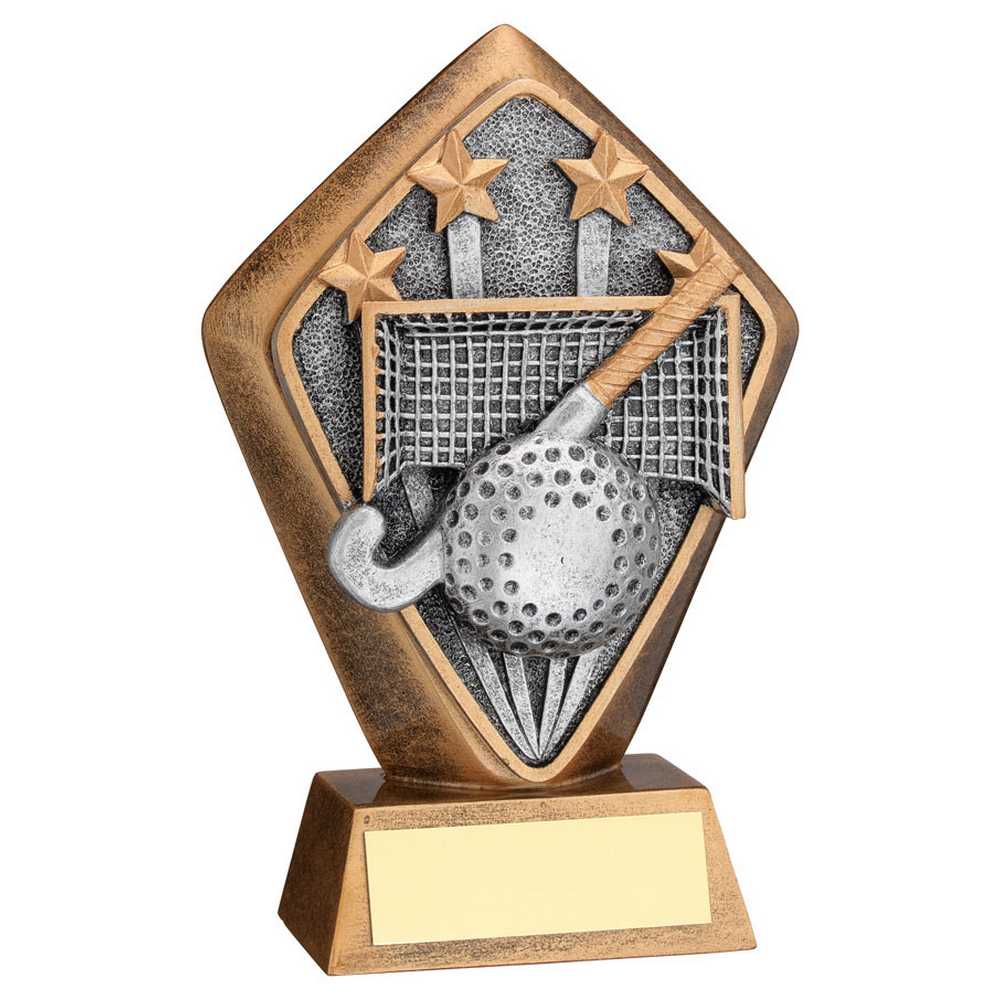 Field Hockey Diamond Trophy Plaque