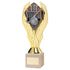 Hockey Gold Plastic Statue Trophy on Cream Marble Base