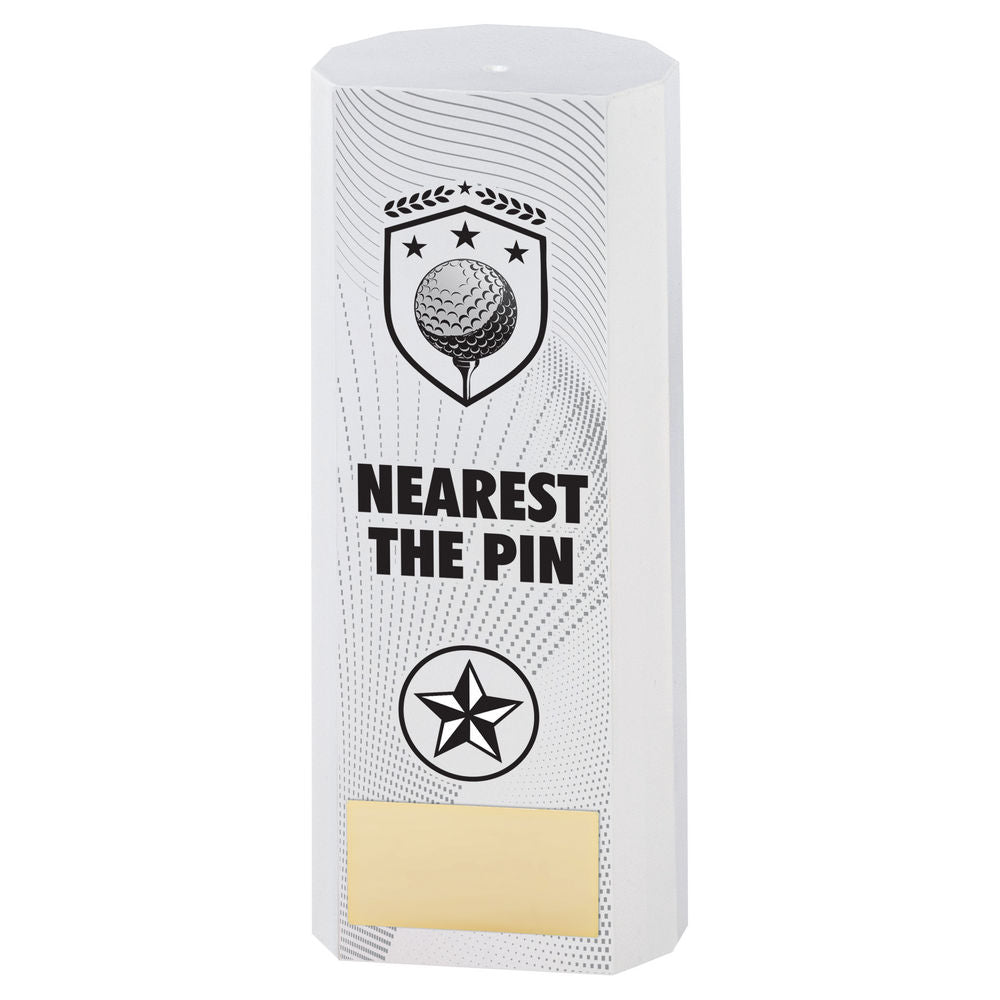 Premier Golf Nearest The Pin Plastic Column Trophy - White