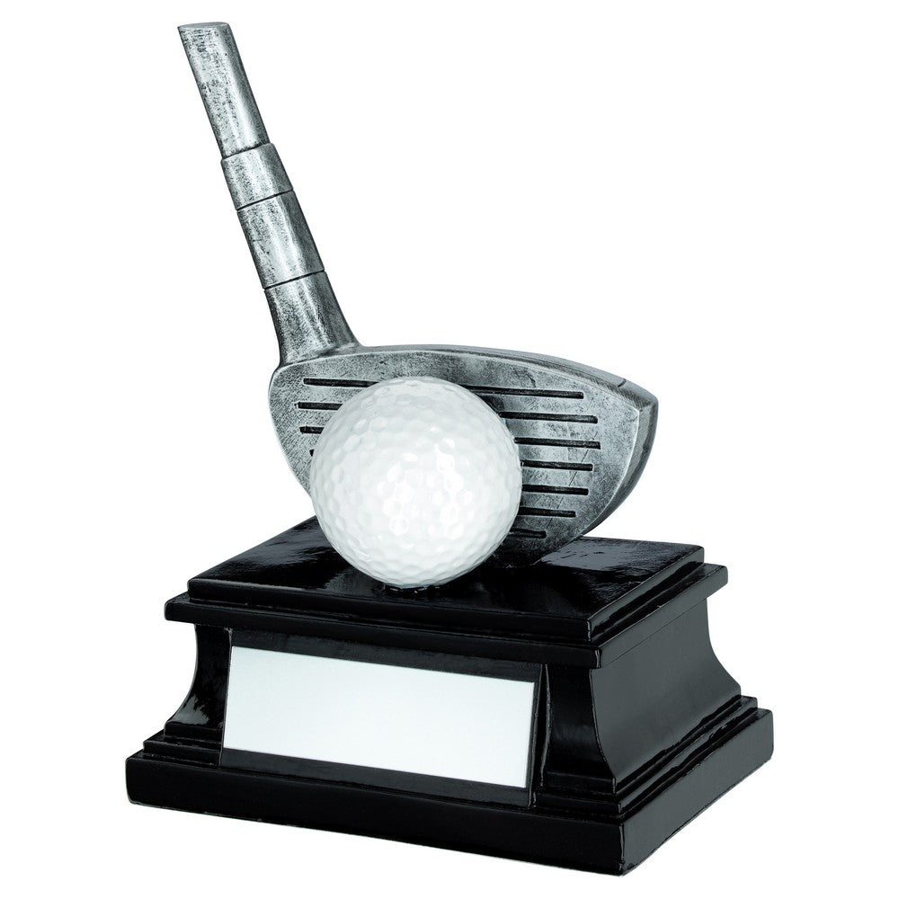 Golf Driver Club And Ball Trophy With - 6in (CLEARANCE)