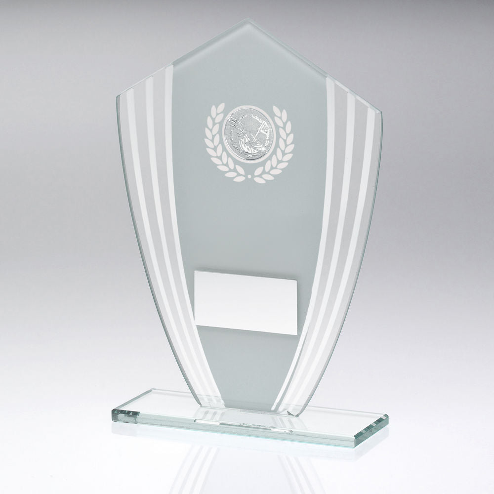 Golf Glass Shield Plaque Award