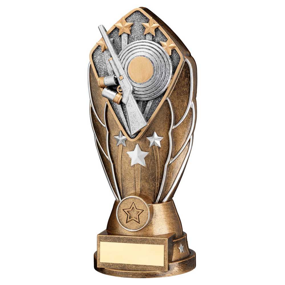 Clay Shooting Diamond Column Trophy