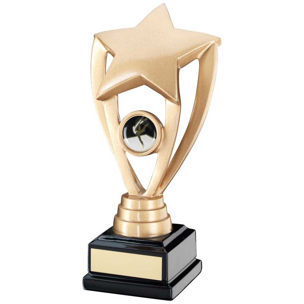 Ladies Gymnastics Shooting Star Resin Award on Base