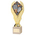 Table Tennis Gold Plastic Statue Trophy on Cream Marble Base
