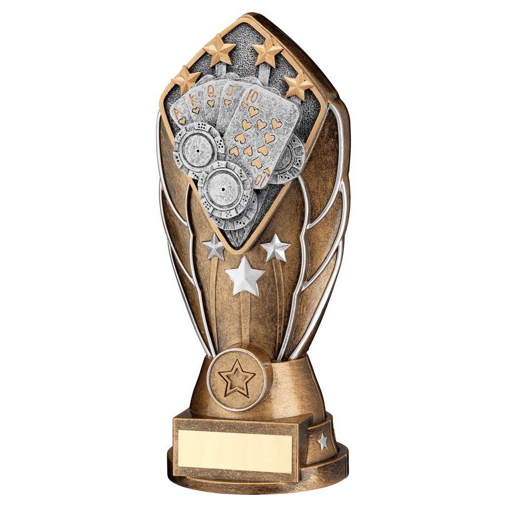 Poker (Cards) Diamond Column Trophy