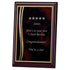 Personalised Freestanding Rosewood Plaque With Red/Gold Aluminium Front - Engraving Included