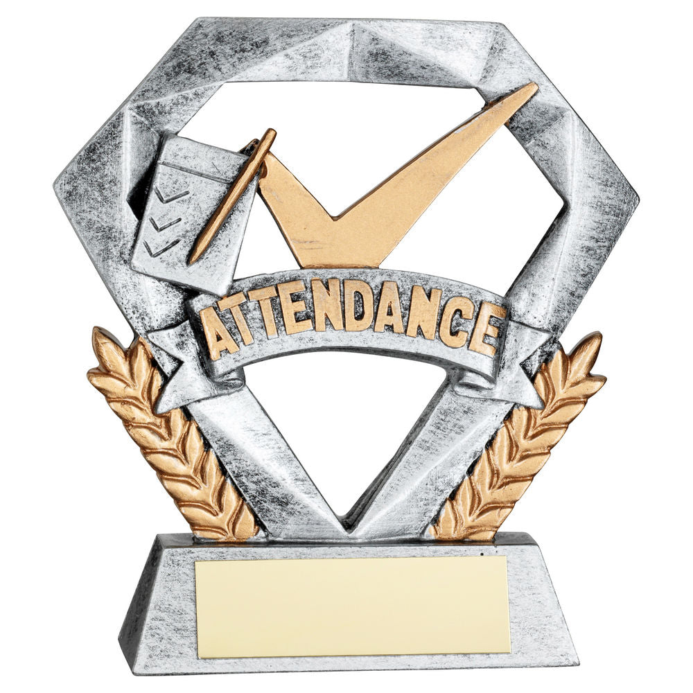 Attendance Mini Diamond School Trophy