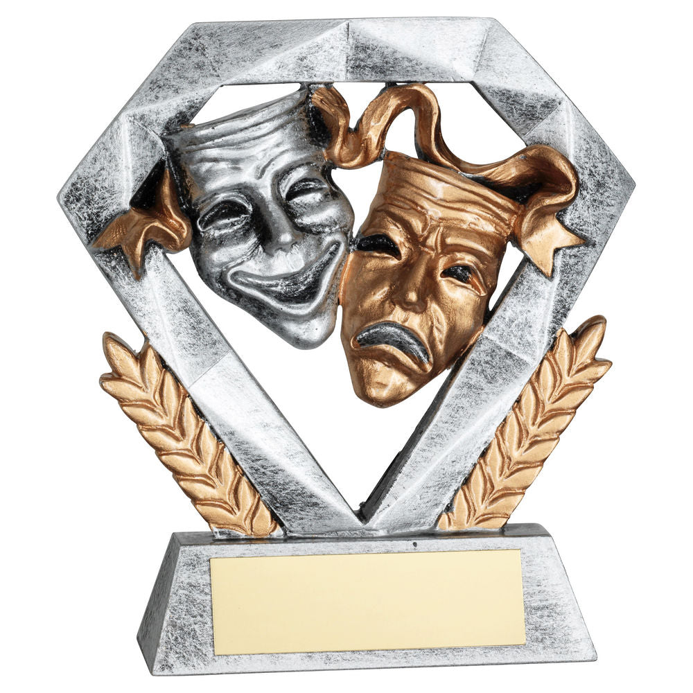 Drama Masks Mini Diamond Tower Trophy