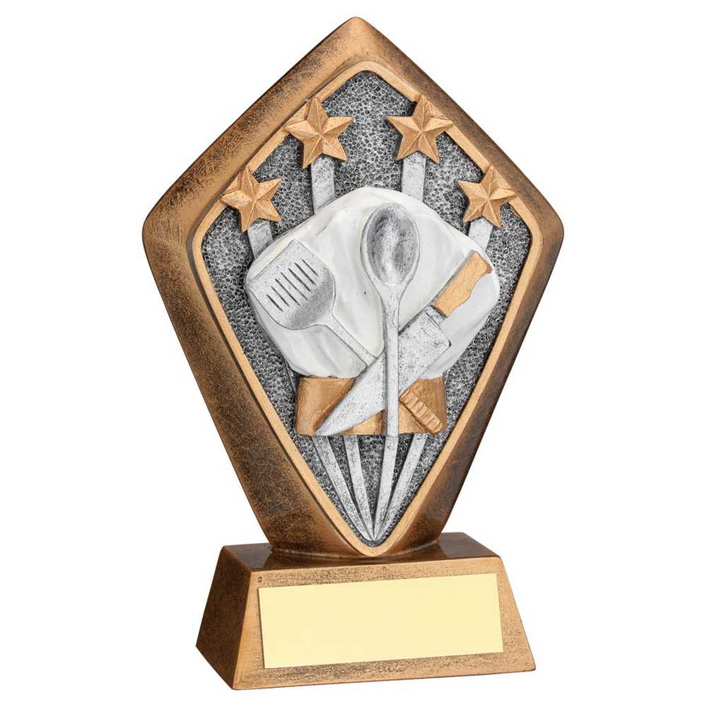 Star Baker Cooking Diamond Trophy Plaque