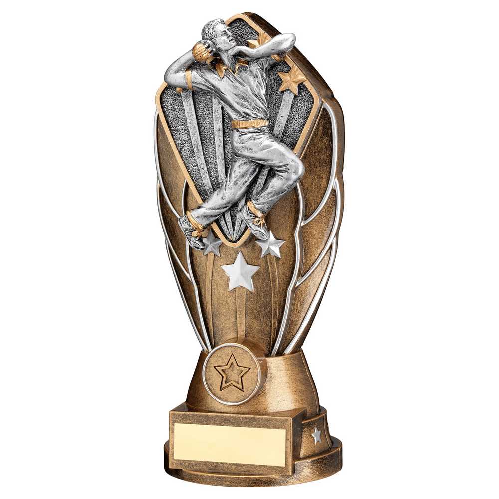 Cricket Bowler Diamond Column Trophy