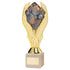 Lawn Bowls Gold Plastic Statue Trophy on Cream Marble Base