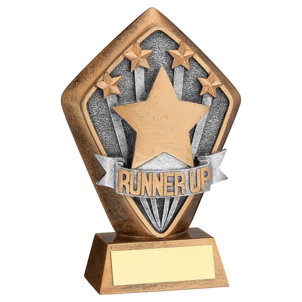 Runner Up Diamond Trophy Plaque