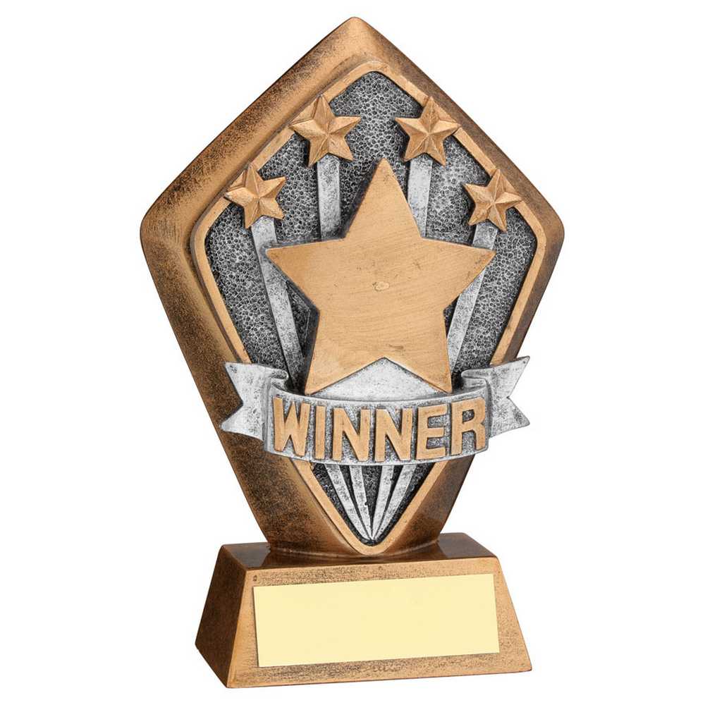 Star Winner Diamond Trophy Plaque