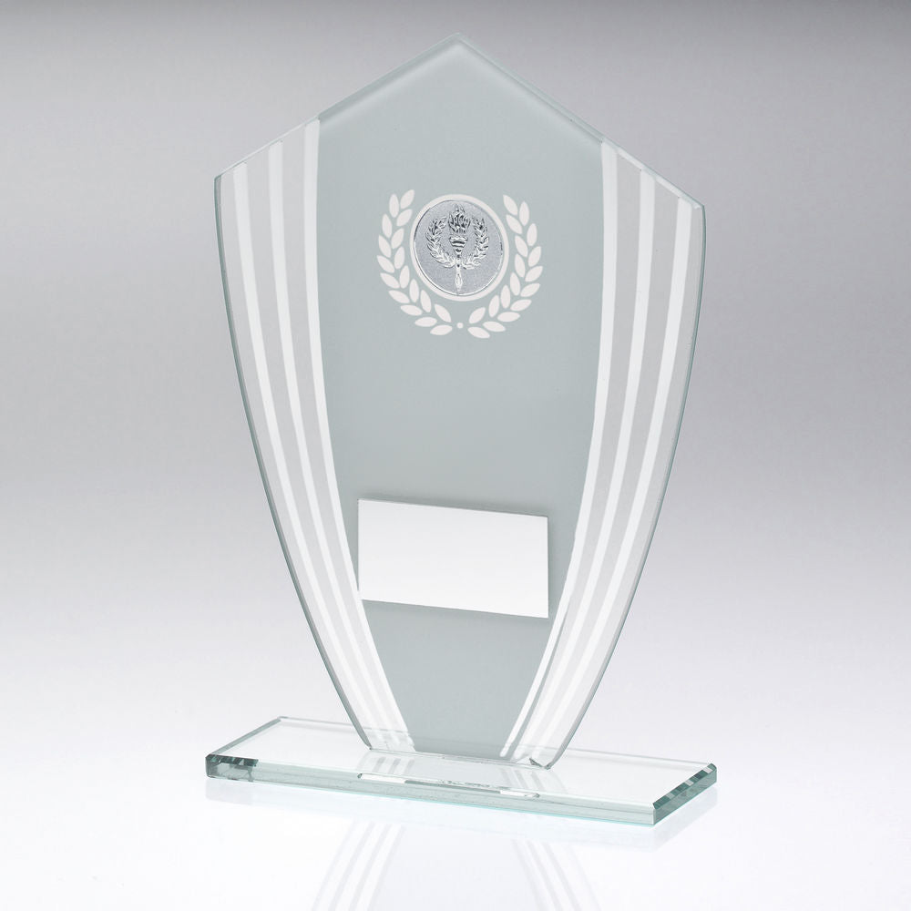 Recognition Glass Shield Plaque Award
