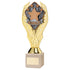 Winner Gold Plastic Statue Trophy on Cream Marble Base