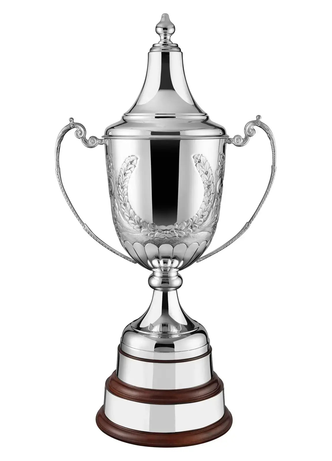 Hand-Chased Grandeur Silver-Plated Trophy Cup (30" Height)