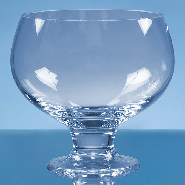 19cm Handmade Round Footed Glass Comport