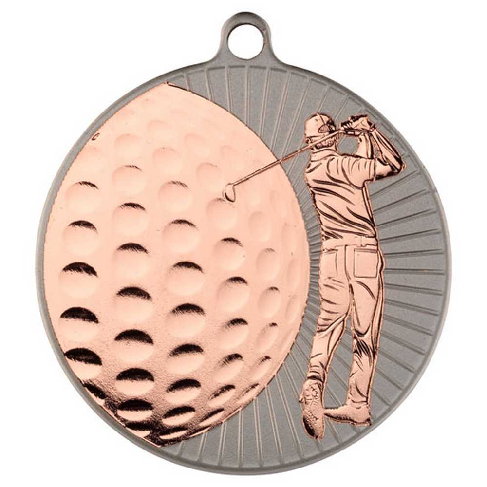 Golf Medal Matt Silver/Bronze