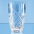 23cm Lead Crystal Panelled Barrel Vase