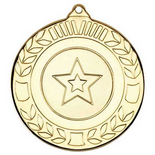 Gold Star Wreath 50mm Medal
