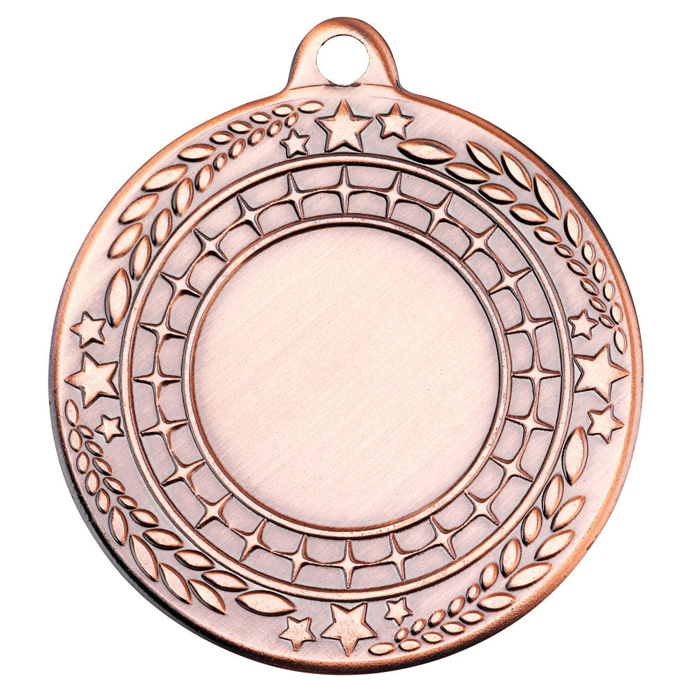 Star Wreath Medal - 50mm Bronze