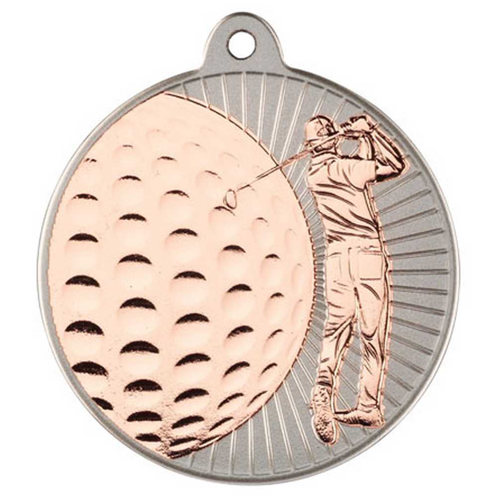 Golf Swing Medal (Bronze) (50mm)