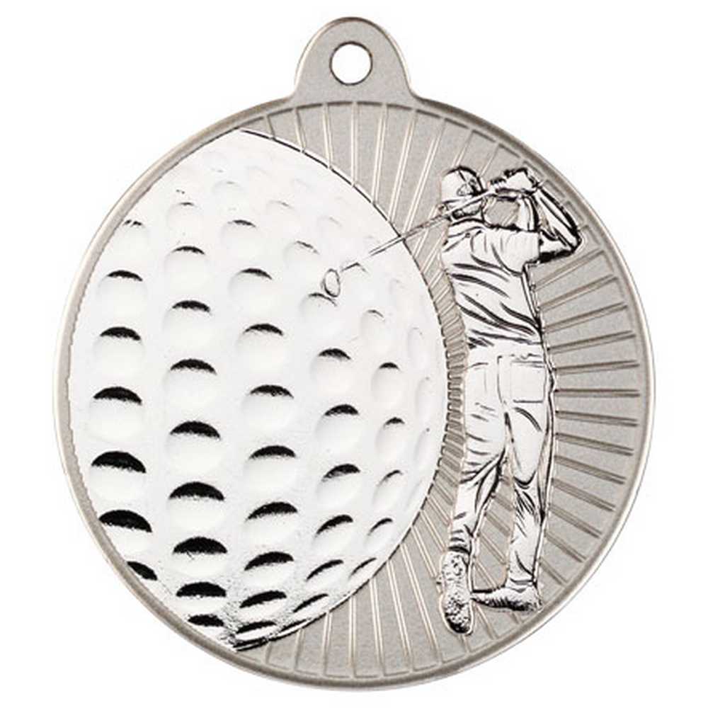 Golf Swing Medal (Silver) (50mm)