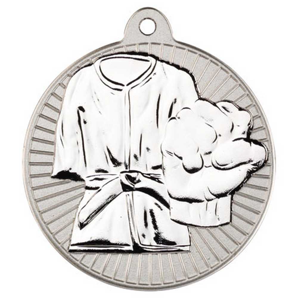 Martial Arts Metal Medal Silver (50mm)