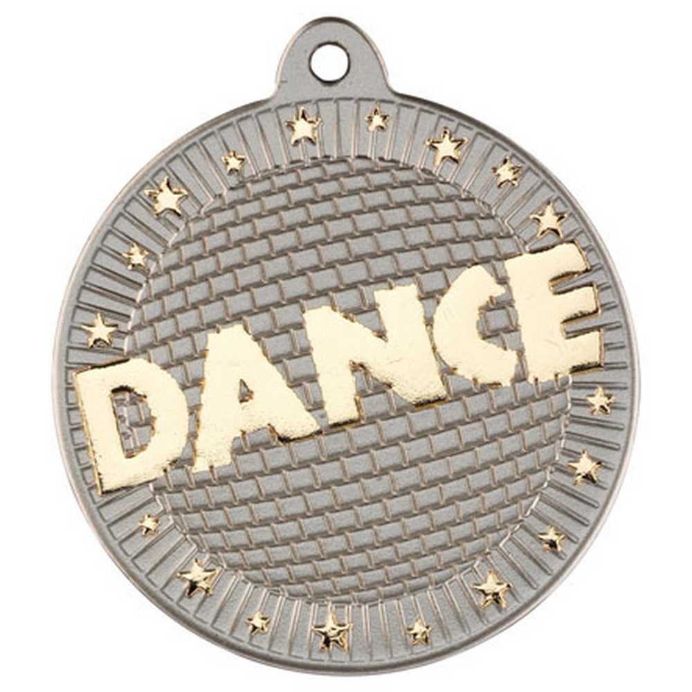 Dance Metal Medal Silver/Gold (50mm)