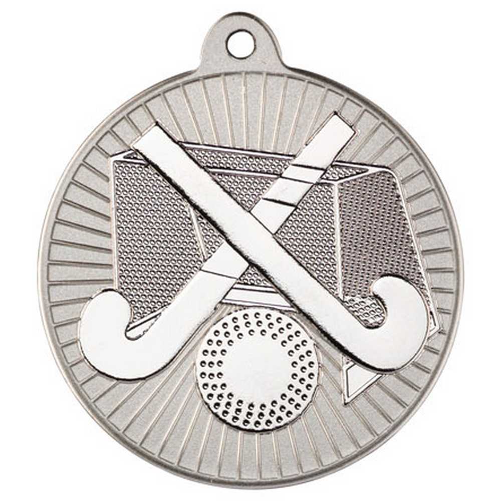 Hockey Metal Medal Silver (50mm)