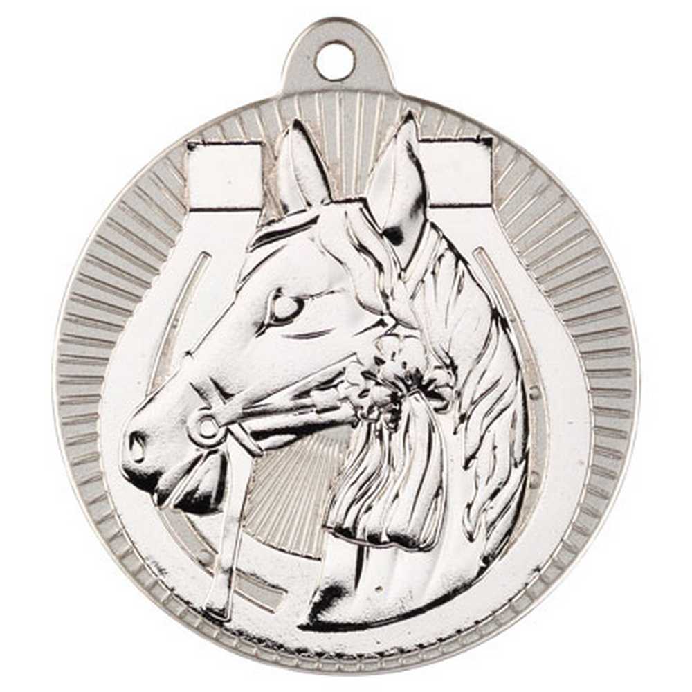 Horse Metal Medal Silver (50mm)