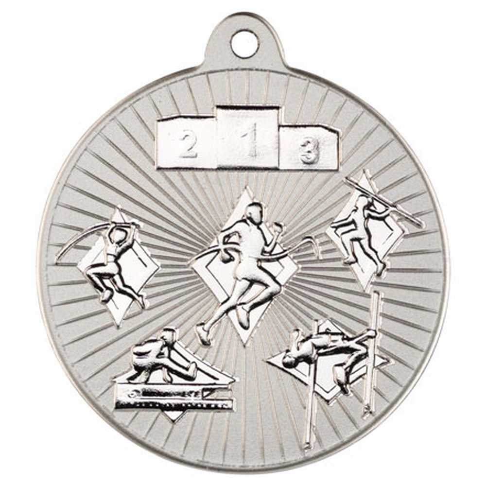 Multi Athletics Metal Medal (Silver) (50mm)