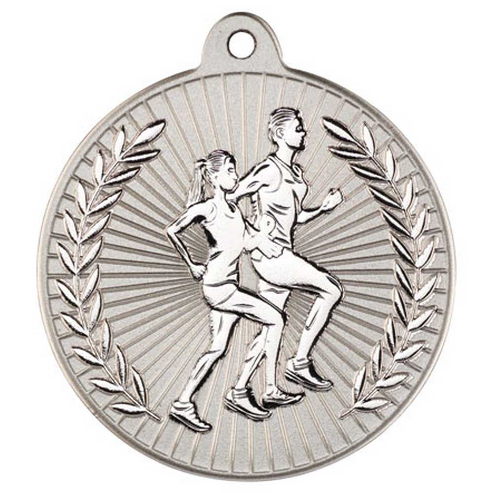 Running Metal Medal Silver (50mm)