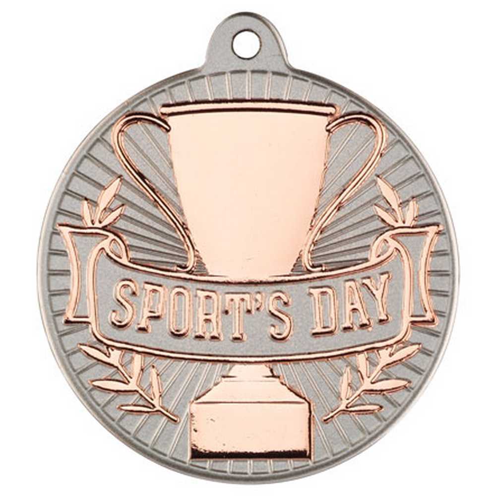 Sports Day Metal Medal Silver/Bronze (50mm)