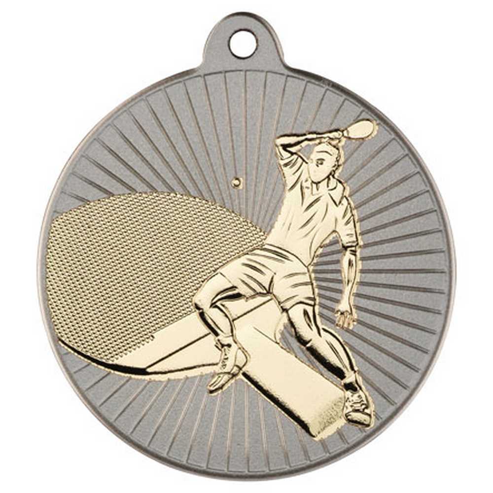 Table Tennis Metal Medal Silver/Gold (50mm)