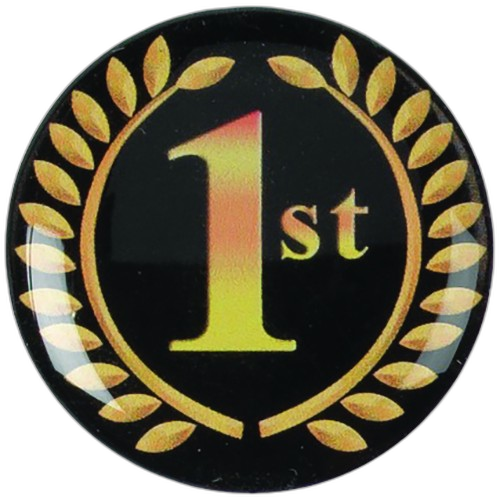 1st Place Black & Gold Medal Centre