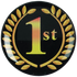 1st Place Black & Gold Medal Centre