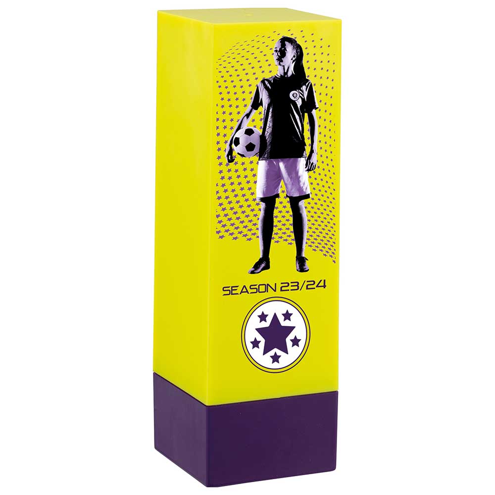 Prodigy Tower Premier Football 23-24 Award (Female) - Yellow (160mm Height)