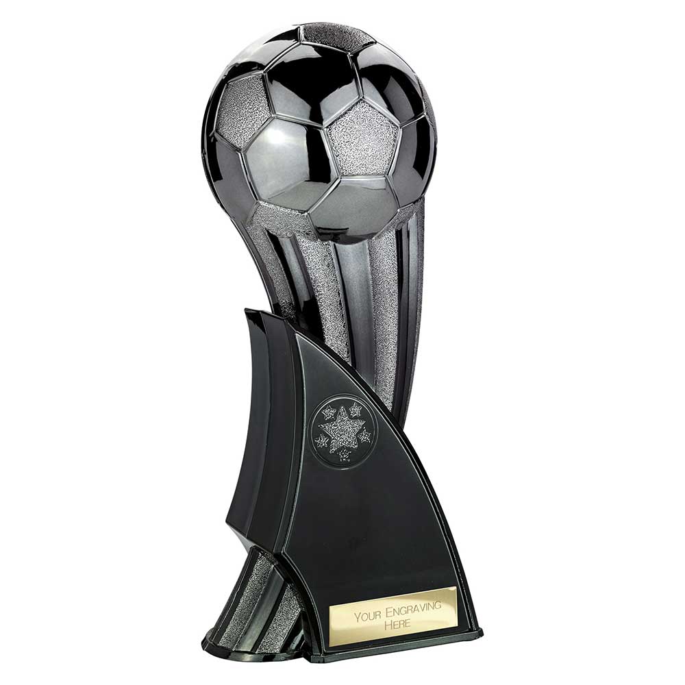 Firestorm Football Trophy (Black/Silver)