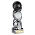 Hat-trick Strike Football Trophy (Black/Silver)