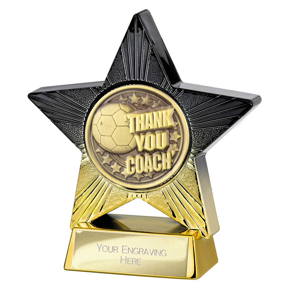 Superstar Thank you Coach Award (Black/Gold)