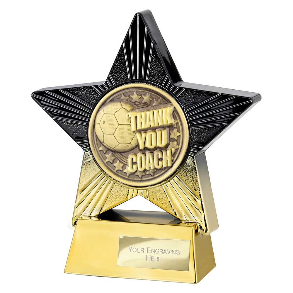 Superstar Thank you Coach Award (Black/Gold)